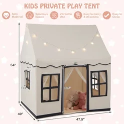 Costway Kids Play Castle Tent Large Playhouse Toys Gifts W/ Star Lights Washable Mat -Best Toy Store GUEST e3623343 3fc0 4bcd 9182 758475b5ee77