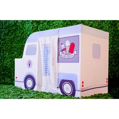 Wonder&Wise Indoor 59 X 32 X 40 Inch Childrens Kids Cotton Fabric Ice Cream Truck Pretend Play House Tent For Toddlers Ages 3 Years Old And Older 6 Wonder&Wise Indoor 59 X 32 X 40 Inch Childrens Kids Cotton Fabric Ice Cream Truck Pretend Play House Tent For Toddlers Ages 3 Years Old And Older - Image 4