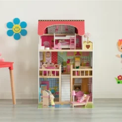 ShpilMaster Wooden Doll House With Toys And Furniture Accessories With LED Light For Ages 3+ 15 ShpilMaster Wooden Doll House With Toys And Furniture Accessories With LED Light For Ages 3+ -Best Toy Store GUEST e5b29637 979e 404f 846a 69953668079b