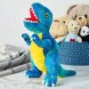 Blue Panda T-Rex Themed Plush Toy For Kids, Dinosaur Stuffed Animal Gift For Boys, 10 Inches, Blue -Best Toy Store GUEST e749606b 50af 465a b9ac a34e82b46622