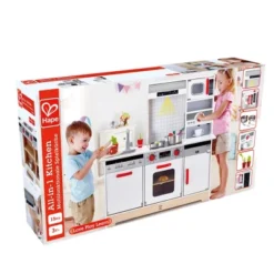 Hape E3145 All In 1 Kids Toddler Wooden Pretend Play Kitchen Set With Oven, Stove, Sink, Microwave, Coffee Maker, Dish Washer, Fridge And Accessories -Best Toy Store GUEST eb313d81 3087 40b5 9394 ce00242056c0