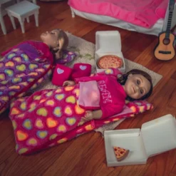 The Queen's Treasures Set Of Two Pink & Purple 18 Inch Doll Sleeping Bags -Best Toy Store GUEST eb3d4cbc 5cdd 4fc4 9184 95e045a3d833