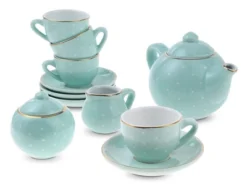 Jewelkeeper Porcelain Tea Set For Little Girls - Blue - 13 Piece -Best Toy Store GUEST eba323c0 df89 485a bc2a a5b2d3a7ea9f