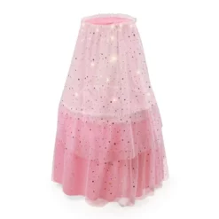 Badger Basket Sweet Dreams Round Doll Bassinet With Canopy And LED Lights - Pink/White/Stars -Best Toy Store GUEST ec43116e 3f40 4e59 9753 e4766145a9c7