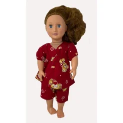 Doll Clothes Superstore Matching Girl And Doll Bear Print Pajamas -Best Toy Store GUEST f0429cb5 7b87 4ea2 83d1 3086d8c13dc8