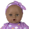 Adora Playtime Black Baby Doll Purple Dreams, 13 Inch Dark Skintone, Open/Close Eyes, Baby Toy Gift For Age 1+