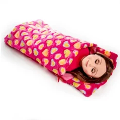 The Queen's Treasures Set Of Two Pink & Purple 18 Inch Doll Sleeping Bags -Best Toy Store GUEST f090fdc2 7752 475e 9e45 75254351910c