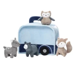 Lambs & Ivy Interactive Blue Camper/RV Plush With Stuffed Animal Toys -Best Toy Store GUEST f1381235 1fe6 406d 8e4a ca2b0e0d12c0