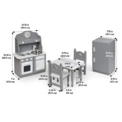Kitchen Furniture Set For 18" Dolls - Gray/White -Best Toy Store GUEST f1667802 407e 412f 9b4c 00a8422767a3