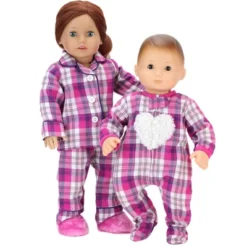 Sophia’s Flannel Pajama & Slippers Set For 18'' Dolls, Pink -Best Toy Store GUEST f2e0a2ed 65d3 4697 854b f8cb19974542