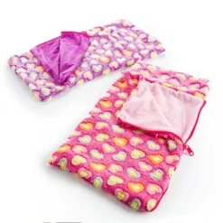The Queen's Treasures Set Of Two Pink & Purple 18 Inch Doll Sleeping Bags -Best Toy Store GUEST f35801f9 0565 451e 9351 f44749f27ecd