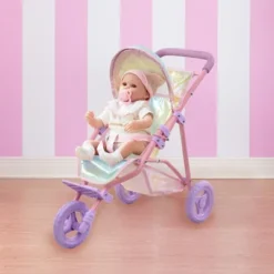 Olivia's Little World Baby Doll Jogging Stroller Buggy Iridescent Color OL-00016 -Best Toy Store GUEST f4487c89 9cb8 4fd2 8c06 7e877143726d