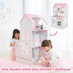 Teamson Kids 'Wonderland' Children's 2 In 1 Doll House & Play Kitchen TD-12515P -Best Toy Store GUEST f536ee3b cc81 40e5 8fb6 67fca811e89f