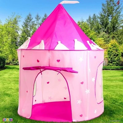Play Tent Princess Pink Castle Glowing In The Dark Stars - Portable Kids Play Tent Fordable Into A Carrying Bag For Outdoor And Indoor Use - Play22usa 6 Play Tent Princess Pink Castle Glowing In The Dark Stars - Portable Kids Play Tent Fordable Into A Carrying Bag For Outdoor And Indoor Use - Play22usa - Image 4