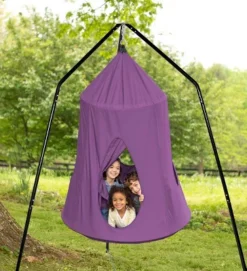 HearthSong HugglePod HangOut Nylon Hanging Tent And Family HangOut Steel Stand Set -Best Toy Store GUEST fca83a04 97f4 4579 ab7e cfc6633cd89e