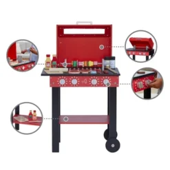 Teamson Kids Little Helper Backyard BBQ Grill Playset With Interactive Features And 25 Play Cooking Accessories, Red/Black 16 Teamson Kids Little Helper Backyard BBQ Grill Playset With Interactive Features And 25 Play Cooking Accessories, Red/Black -Best Toy Store GUEST fd7a13e1 30d0 4e30 a907 6eacec6baed3