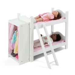 Badger Basket Doll Bunk Beds With Ladder And Storage Armoire -Best Toy Store GUEST fe1a36da b5a6 47bd a02c 3b25ce5e2902