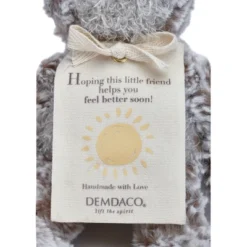 DEMDACO Mini Giving Bear- Feel Better 8.5 Inches - Brown