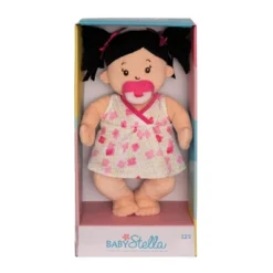 Manhattan Toy Baby Stella Black Hair Soft First Baby Doll, 15-Inch -Best Toy Store GUEST ff5cb32d cae6 4eab a66b d55904b56447