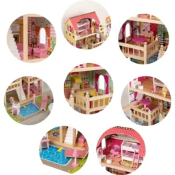ShpilMaster Wooden Doll House With Toys And Furniture Accessories With LED Light For Ages 3+ 16 ShpilMaster Wooden Doll House With Toys And Furniture Accessories With LED Light For Ages 3+ -Best Toy Store GUEST fff8b5fb 2d36 4d2e bb00 3c7d130eaba2